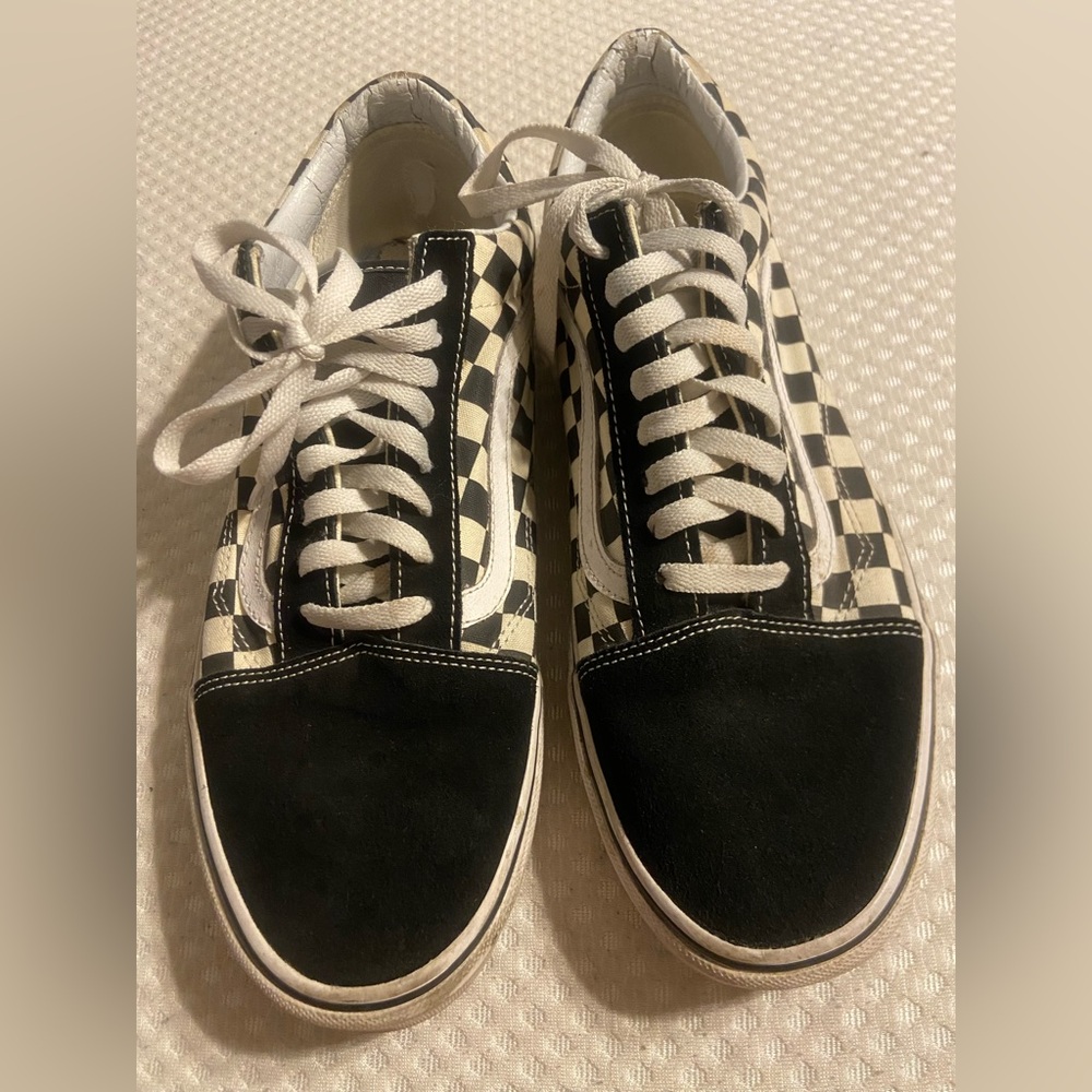 Checkered Black and White Vans